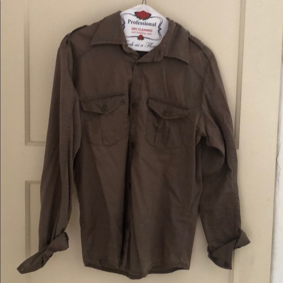 Button down casual brown shirt - Picture 1 of 1